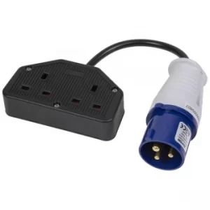 Image of Worksafe WPS16132 16A/13A Twin Trailing Socket & Cable Set