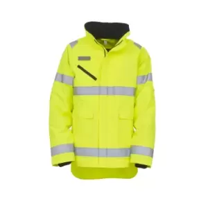 Yoko Unisex Hi-Vis Fontaine Storm Jacket (S) (Yellow)