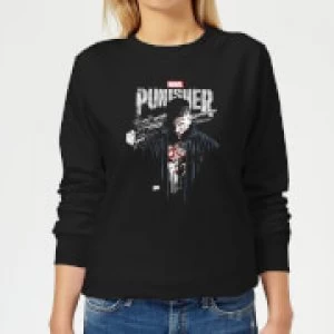 Image of Marvel Frank Castle Womens Sweatshirt - Black