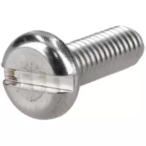 Image of R-TECH 337086 Slotted Pan Head A2 Stainless Steel Screws M4 12mm -...