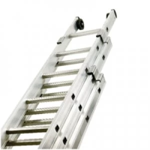 image of Slingsby Push Up Aluminium Ladder 3 Section 10 Rungs 328666