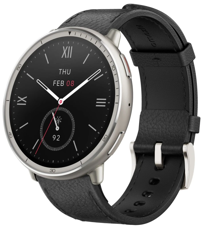 Image of Amazfit Amazfit Active 2 Premium Smartwatch - Black Leather