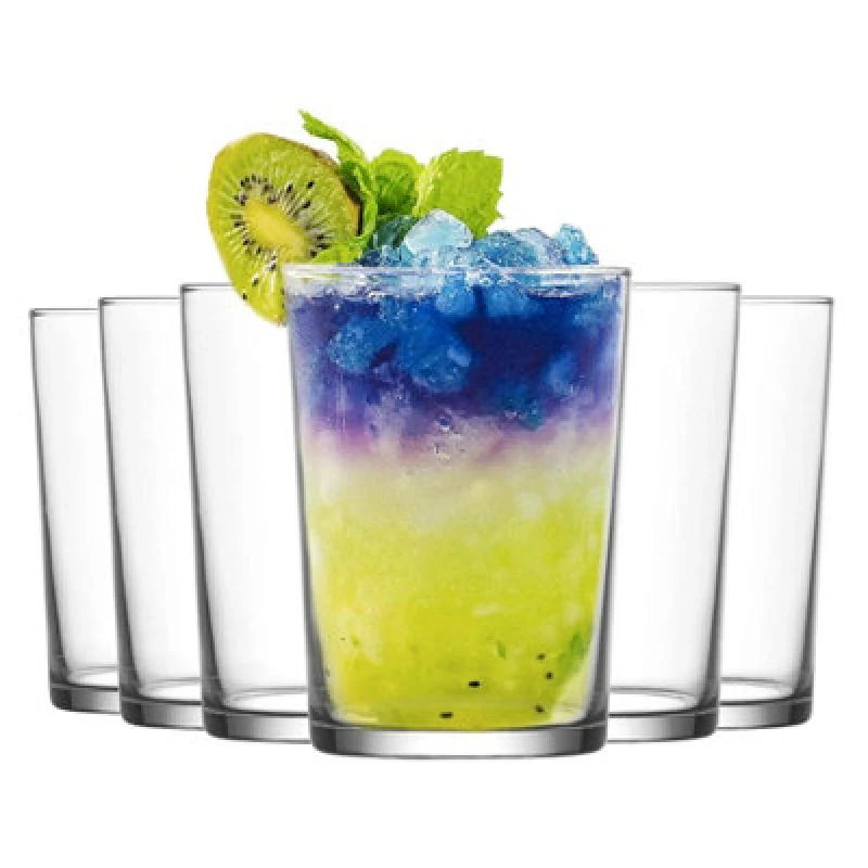 Image of LAV Glassware Lav Bodega Highball Glasses - 520Ml - Clear - Pack Of 6