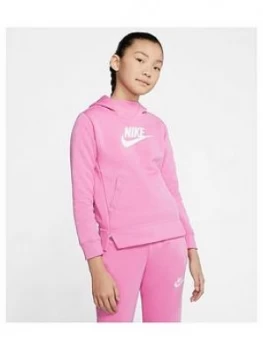 Image of Nike Sportswear Older Girls Overhead Hoodie - Pink