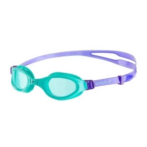 image of Speedo Futura Plus Goggles Purple/Green Junior