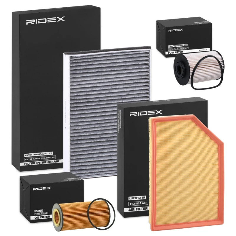 Image of RIDEX 4055F25736 Filter Set with gasket/seal Filter Set (4055)