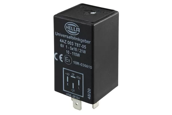 Image of HELLA Flasher Unit 4AZ 003 787-051 KDWHLO9208,KDWHLO9208
