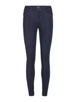 image of VERO MODA Vmseven Normal Waist Slim Fit Jeans Women Blue