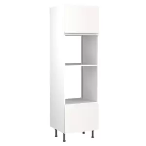 Image of KitchenKIT J-Pull 60cm Oven and Microwave Unit - Gloss White