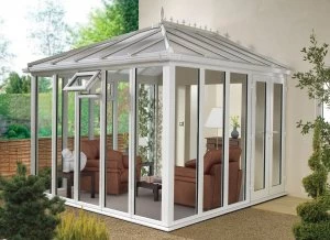 Image of Wickes Edwardian Full Glass Conservatory - 13 x 17 ft