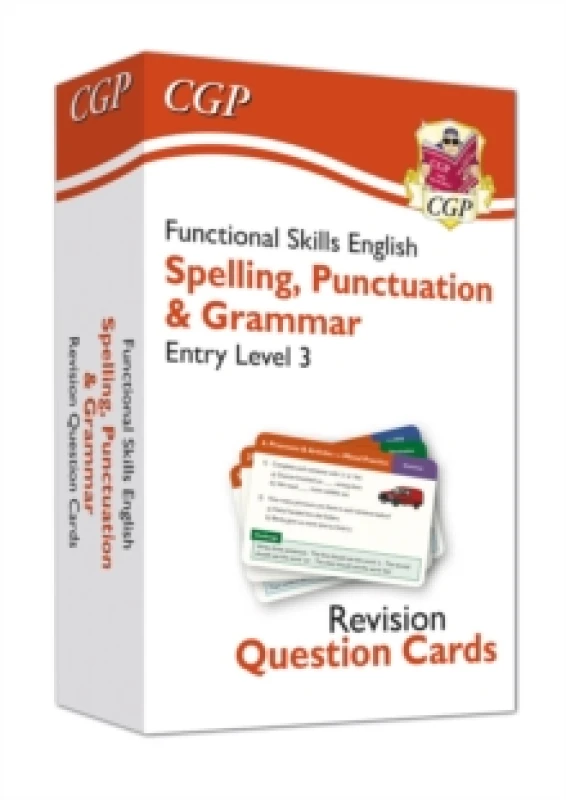 Image of Functional Skills English Revision Question Cards: Spelling, Punctuation & Grammar Entry Level 3 Hardback