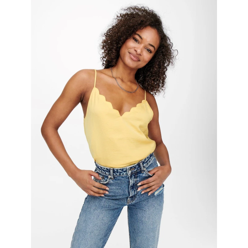 Image of Only Cami Top Womens - Yellow Yellow 8