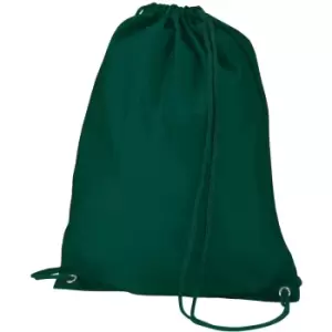 image of Gymsac Shoulder Carry Bag - 7 Litres (One Size) (Bottle Green) - Quadra