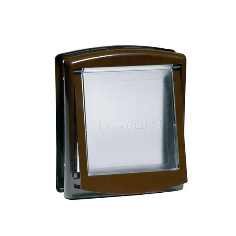 Image of PetSafe 2-Way Pet Door 730 Small 17.8x15.2cm Brown Cat Flap Dog Door Pet Falp