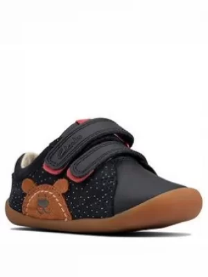 Image of Clarks Roamer Bear Toddler Shoe, Navy Suede, Size 3 Younger