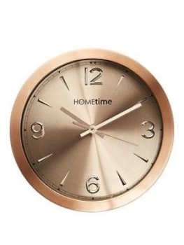 Image of Hometime Copper Finish Aluminium Wall Clock