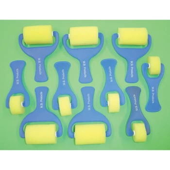 image of Major Brushes - Smooth Foam Rollers Pack 10