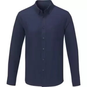 Image of Elevate Mens Pollux Long-Sleeved Shirt (3XL) (Navy)