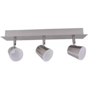 Image of Cristal Record Lighting - Cristal Ice Nickel 3 -Light 41cm LED Track Kit Spotlight 15W