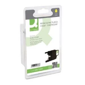 Image of Q-Connect Brother Remanufactured Yellow Inkjet Cartridge LC1240Y