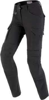 Image of Spidi Pathfinder Cargo Ladies Motorcycle Textile Pants, black-grey, Size 30 for Women, black-grey, Size 30 for Women