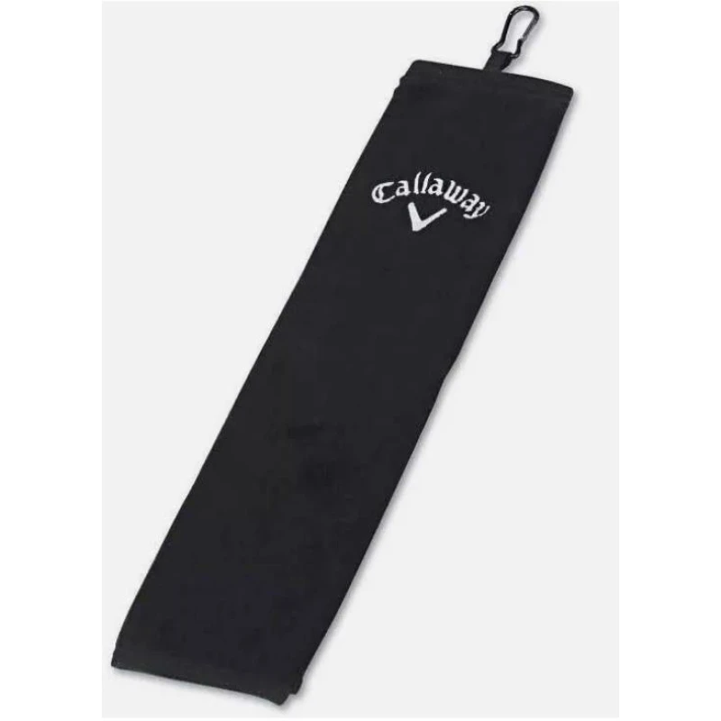 Image of Callaway Tri Fold Towel - Black One Size