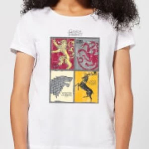 image of Game of Thrones Houses Womens T-Shirt - White - 3XL