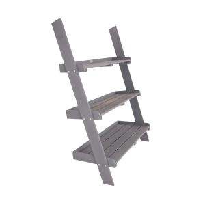 image of Charles Bentley Wood Ladder Planter Grey - Garden & Outdoor