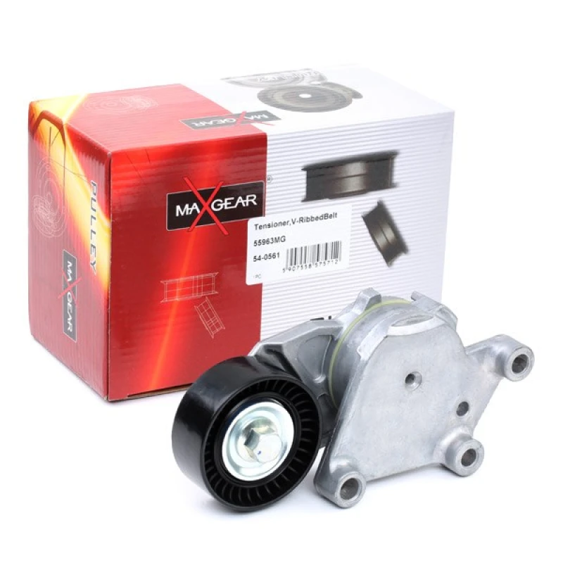 Image of MAXGEAR 54-0561 Tensioner Belt Tensioner,v-ribbed belt (541)