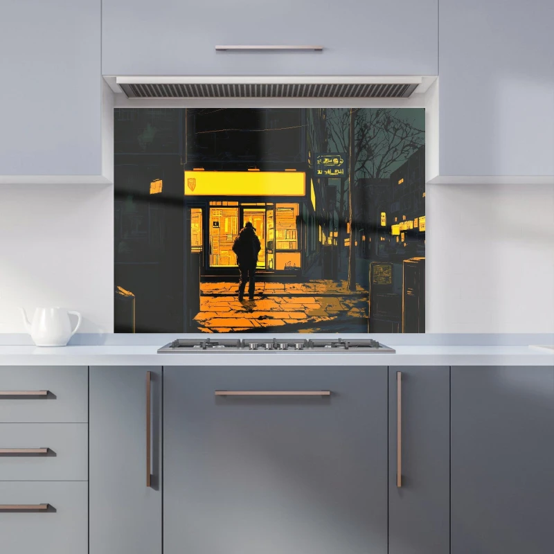 Image of Designer Kitchen Splashbacks Dante Mercer: 00018 Kitchen Splashback Size: 600mm x 750mm Multicolor Unisex 600mm x 750mm