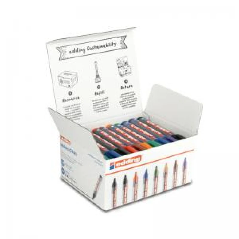 Image of Edding edding 363 Whiteboard MarkerChisel Tip 1-5mm Line Assorted Colours Classpack (Pack 50) - 4-CP49 4-CP49