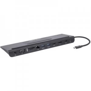 image of Manhattan 153478 USB-C laptop docking station Compatible with: Universal Charging function