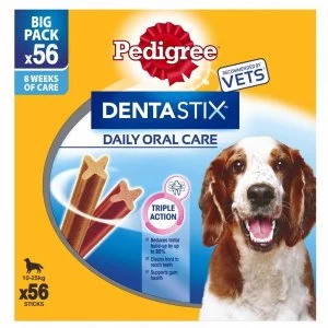 image of Pedigree Dentastix Daily Dental Chews Medium Dog 56 Sticks