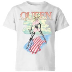 image of Queen Vintage Tour Kids T-Shirt - White - 11-12 Years