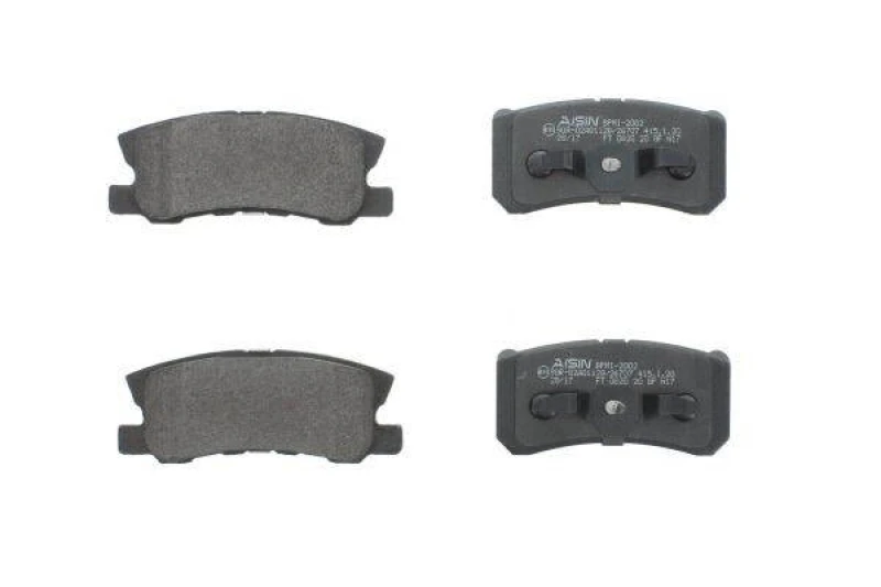 Image of AISIN BPMI-2002 Brake pad set Premium ADVICS by AISIN with acoustic wear warning Brake Pad Set,disc brake (402)