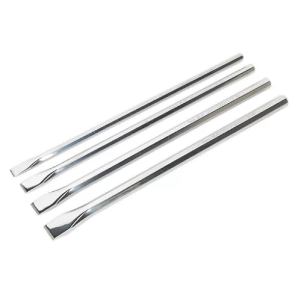 Image of Genuine SEALEY AK9148 Chisel Set 4pc Extra-Long
