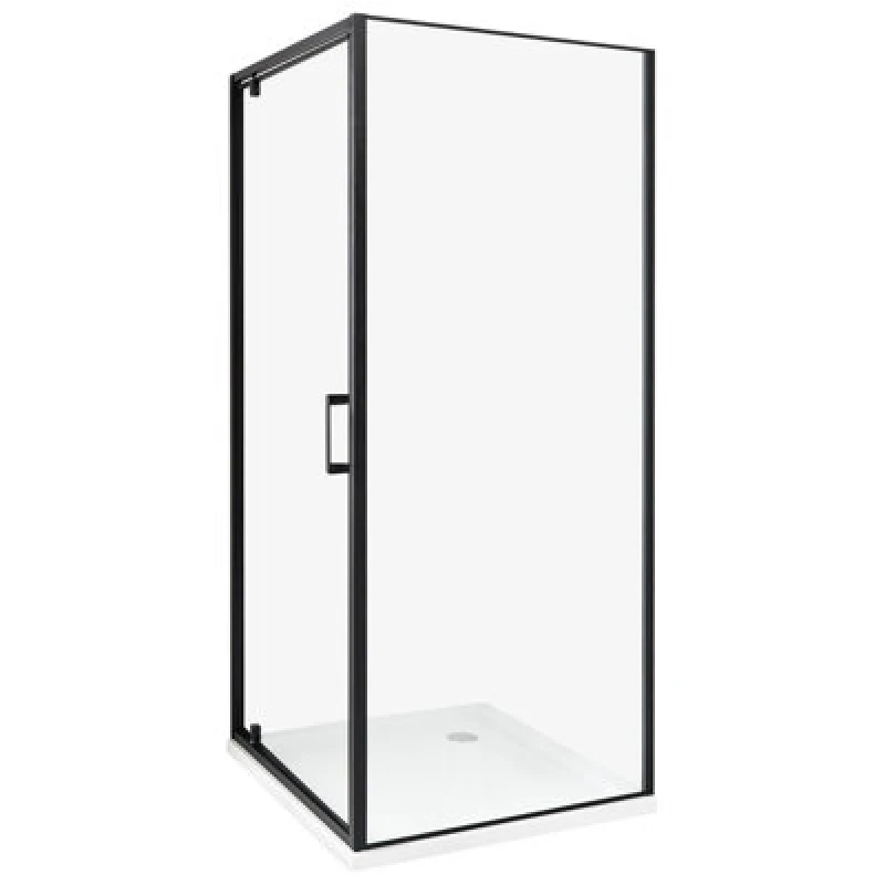 Image of Beliani Shower Enclosure Darli 800 X 800 X 1850 mm Black