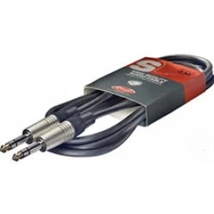 image of Stagg 3m/10 ft Deluxe Jack to Jack Instrument Cable