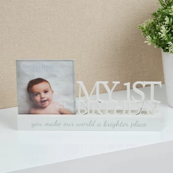 Image of 4" x 4" - Celebrations Photo Frame - My 1st Birthday