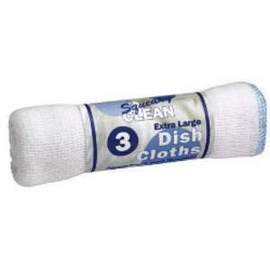 image of Squeaky Clean Extra Large Dish Cloths Pack 3