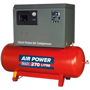 image of Sealey SAC42755BL Low Noise Air Compressor 270 LItre 415v