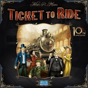 Image of Ticket To Ride 10th Anniversary Edition Board Game