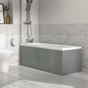 image of 1500mm Light Grey Front Bath Panel - Pendle