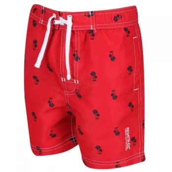 image of Regatta Skander II Swimming Shorts - TruRdPlmPrnt