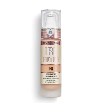 Image of Makeup Revolution IRL Filter Longwear Foundation 23ml (Various Shades) - F8