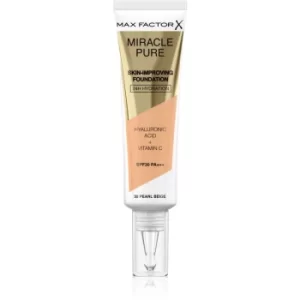 Max Factor Miracle Pure Skin Long-Lasting Foundation SPF 30 Shade 35 Pearl Beige 30ml