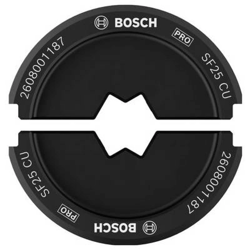 Image of Bosch Accessories Bosch Accessories 2608001160 2608001160 Crimp inset Spade terminals, Spade terminals 25 up to 25 mm² 2608001160