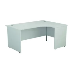 image of Jemini Radial Right Hand Desk Panel End 1600x1200x730mm White KF805090