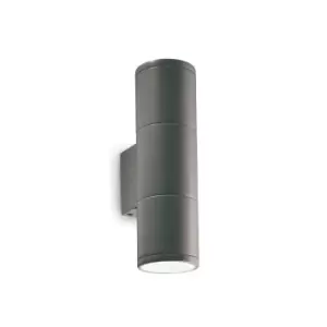 Outdoor Up Down Wall Lamp 2 Lights Anthracite IP44, GU10