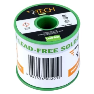 image of R-TECH 856868 Lead-Free Solder Wire 22SWG 0.7mm 500g Reel